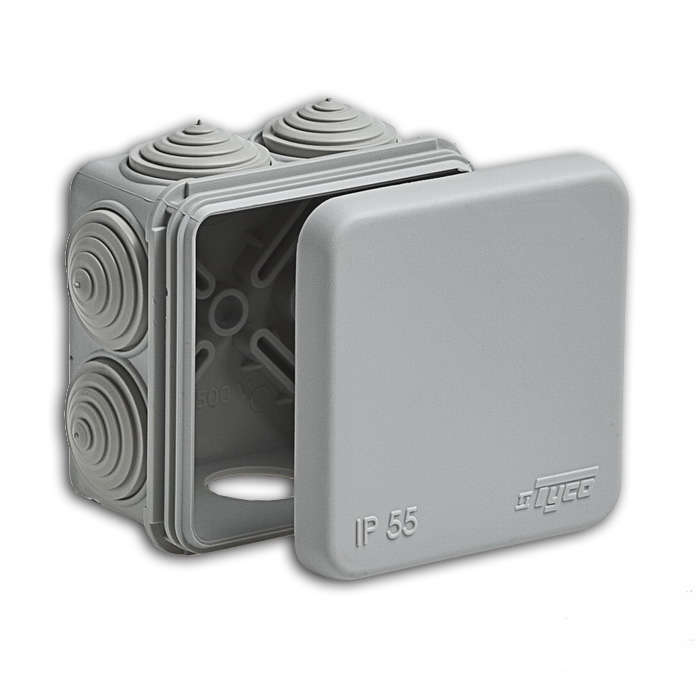 картинка Коробка распр. ОП 70х70х40 IP55 Рувинил 67030 от магазина ПСФ Электро